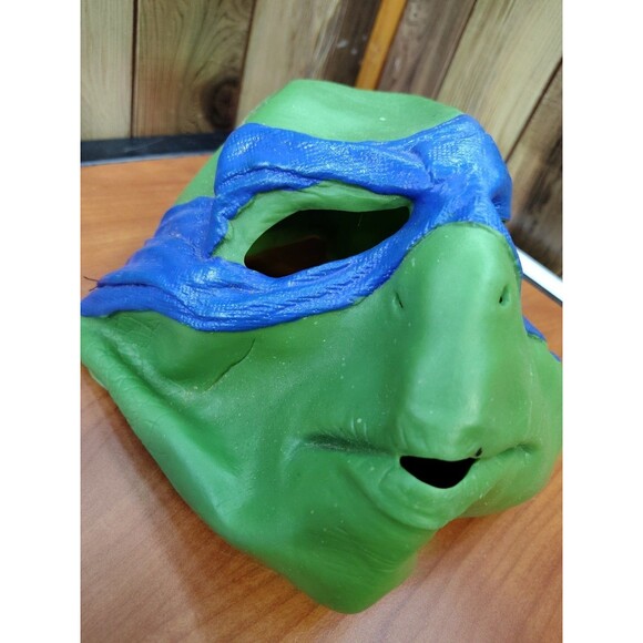 Nickelodeon Teenage Mutant Ninja Turtles Leonardo Rubies Adult Mask Rubber New - Picture 2 of 7